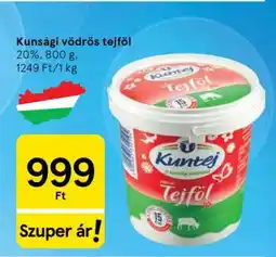 Tesco Kunsági vödrös tejföl ajánlat