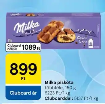 Tesco Milka piskóta ajánlat