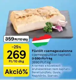 Tesco Füstölt csemegeszalonna ajánlat