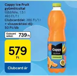 Tesco Cappy Ice Fruit gyümölcsital ajánlat