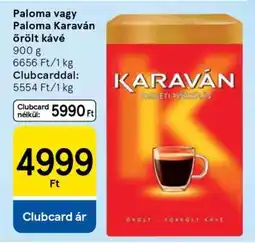Tesco Paloma vagy Paloma Karaván őrölt kávé ajánlat