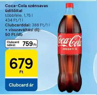 Tesco Coca-Cola szénsavas üdítőital ajánlat