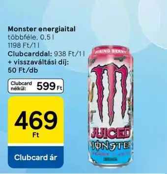 Tesco MONSTER Energiaital ajánlat