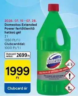 Tesco Domestos Extended Power fertőtlenítő hatású gél ajánlat