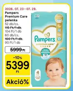 Tesco Pampers Premium Care pelenka ajánlat