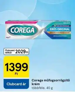Tesco COREGA Műfogsorrögzítő Krém ajánlat