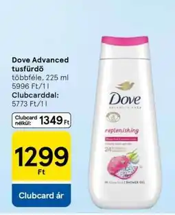 Tesco Dove Advanced tusfürdő ajánlat