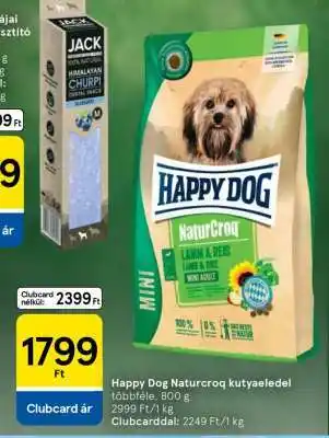 Tesco Happy Dog Naturcroq kutyaeledel ajánlat
