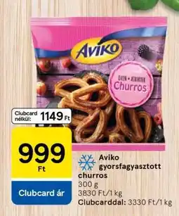 Tesco Aviko gyorsfagyasztott churros ajánlat