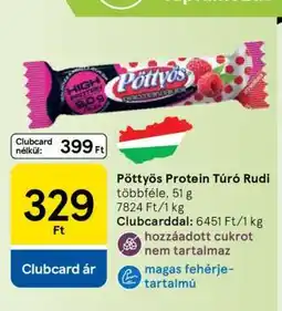 Tesco Pöttyös Protein Túró Rudi ajánlat
