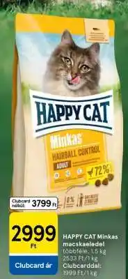 Tesco HAPPY CAT Minkas macskaeledel ajánlat