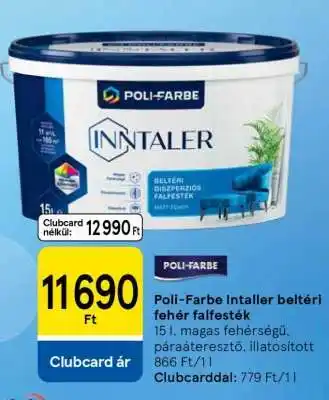 Tesco Poli-Farbe Intaller beltéri fehér falfesték ajánlat