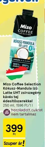 Tesco Mizo Coffee Selection Kókusz-Mandula ízű Latte ajánlat