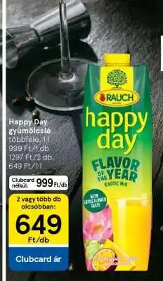 Tesco HAPPY DAY Gyümölcslé ajánlat