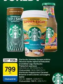 Tesco Starbucks Summer Escape ajánlat