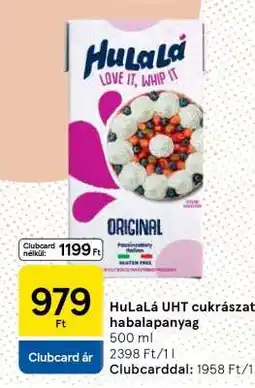 Tesco HuLaLá UHT cukrászati habalapanyag ajánlat