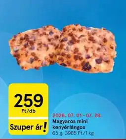 Tesco Magyaros mini kenyérlángos ajánlat