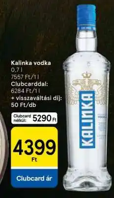 Tesco Kalinka vodka ajánlat