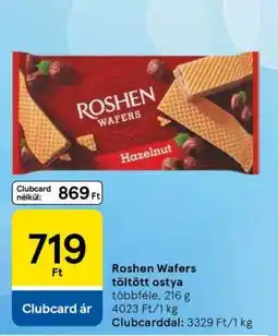 Tesco Roshen Wafers ajánlat