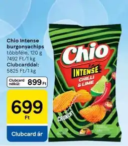 Tesco Chio Intense burgonyachips ajánlat