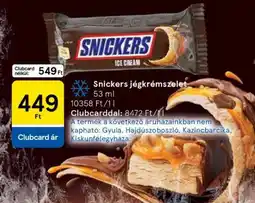 Tesco Snickers jégkrémszelet ajánlat