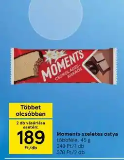 Tesco Moments szeletes ostya ajánlat