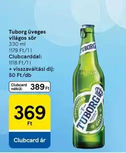 Tesco Tuborg üveges világos sör ajánlat