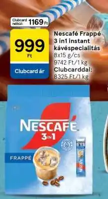 Tesco Nescafé Frappé 3 in1 instant kávéspecialitás ajánlat