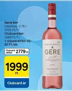 Tesco Gere bor ajánlat
