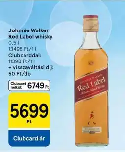 Tesco JOHNNIE WALKER Red Label Whisky ajánlat