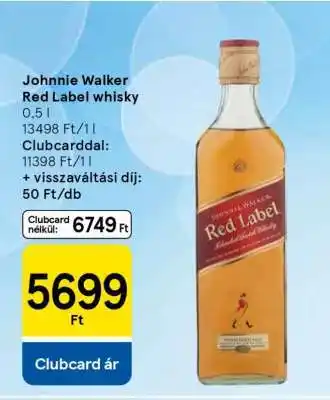 Tesco JOHNNIE WALKER Red Label Whisky ajánlat