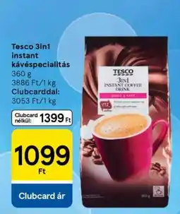 Tesco Tesco 3in1 instant kávéspecialitás ajánlat