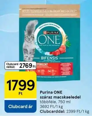 Tesco Purina ONE Száraz Macskaeledel ajánlat