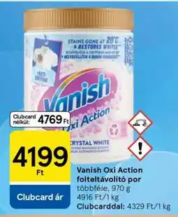 Tesco Vanish Oxi Action folteltávolító por ajánlat