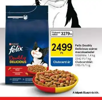 Tesco Felix Doubly Delicious száraz macskaeledel ajánlat