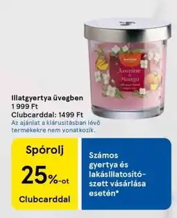 Tesco Illatgyertya üvegben ajánlat