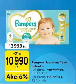 Tesco Pampers Premium Care pelenka ajánlat