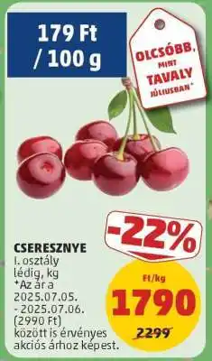 PENNY Cseresznye ajánlat