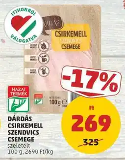 PENNY Dárdás Csirkemell Szendvics Csemege ajánlat