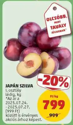 PENNY Japán szilva ajánlat