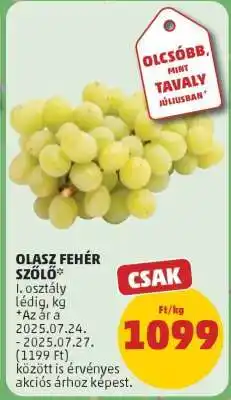PENNY Olasz fehér szőlő ajánlat