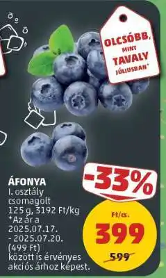 PENNY Áfonya ajánlat