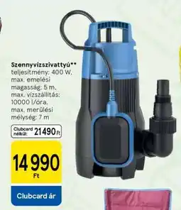Tesco Szennyvízszivattyú ajánlat