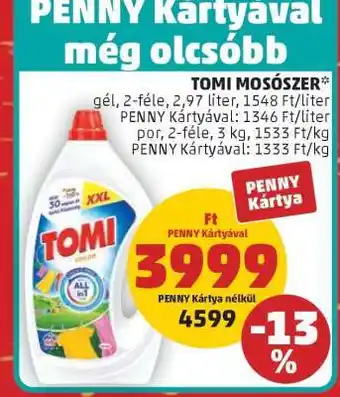 PENNY TOMI MOSÓSZER ajánlat