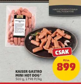 PENNY Kaiser Gastro Mini Hot Dog ajánlat
