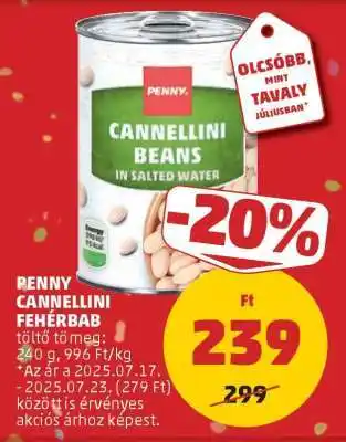 PENNY PENNY CANNELLINI FEHÉRBAB ajánlat