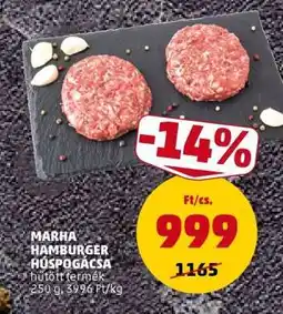 PENNY Marha Hamburger Húspogácsa ajánlat