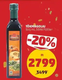 PENNY Tökmagolaj ajánlat