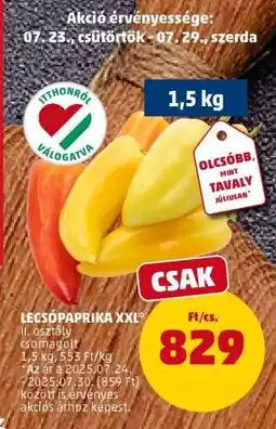 PENNY Lecsópaprika XXL ajánlat