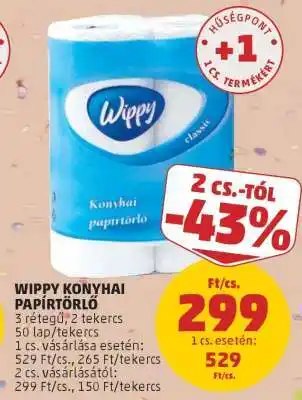 PENNY Wippy Konyhai Papírtörlő ajánlat